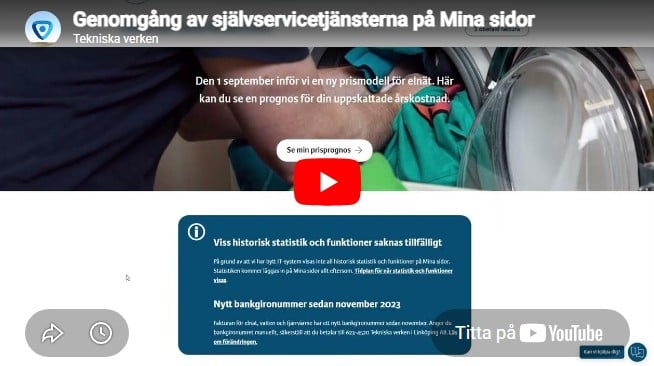 Självservice på Mina sidor
